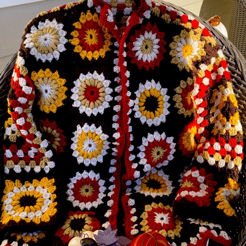 Crochet Granny square sweater